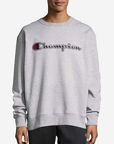 Champion Men's Graphic Powerblend Fleece Crew