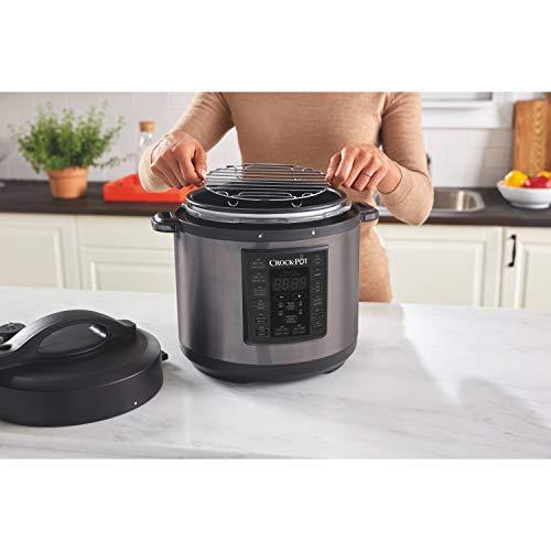 Crockpot 2100467 Express Easy Release | 6 Quart Slow, Pressure, Multi Cooker, 6QT, Stainless Steel