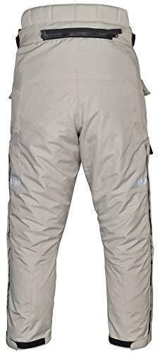 Men's Motorcycle Waterproof Over-Pants Full Side Zip with Removable CE Armor Black