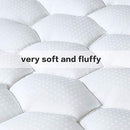 CHOKIT Queen Size Mattress Topper, Quilted Fitted Mattress Pad Cover Bed Protector Cotton Pillow Top with Down Alternative Fill (8-21" Deep Pocket)