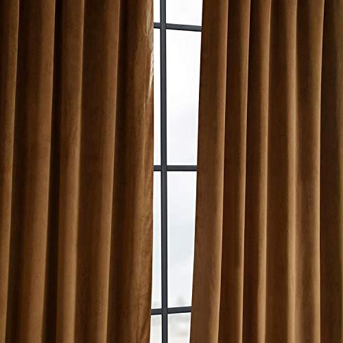 Half Price Drapes VPCH-192018-120 Signature Blackout Velvet Curtain, Burgundy, 50 X 120