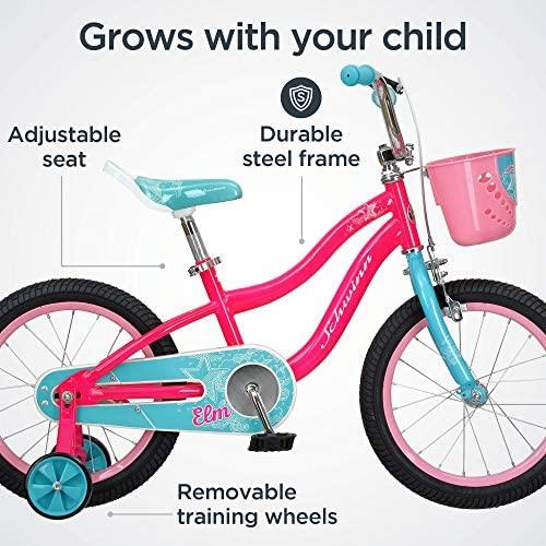 Schwinn Elm Girls Bike for Toddlers and Kids