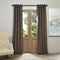 Half Price Drapes VPCH-184005-108-GRBO Signature Grommet Blackout Velvet Curtain, Natural Grey, 50 X 108