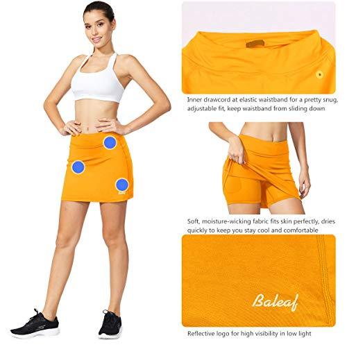 BALEAF Women's Active Athletic Skort Lightweight Skirt with Pockets for Running Tennis Golf Workout