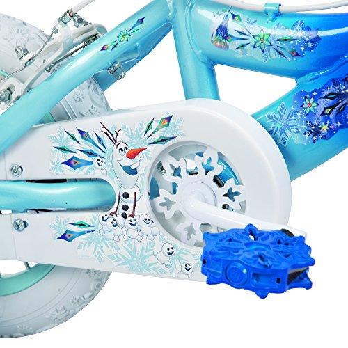 Huffy Frozen 2 Kid Bike, Training Wheels, Streamers & Basket Included, 12 inch, Blue