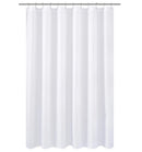 N&Y HOME Fabric Shower Curtain Liner Extra Long Stall Size 54 Width by 80 Length inches, Hotel Quality, Washable, White Bathroom Curtains with Grommets, 54x80