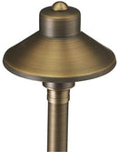 China Hat 12V Black Brass Path Light (7" Shade, 25" Tall) by sunduck