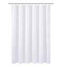 N&Y HOME Caregiver Attendant 36 inches Height Weighted Fabric Shower Curtain Machine Washable,Water Repellent Bathroom Curtains with Grommets, White, 48x36 inch