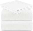 Mellanni 100% Cotton Flannel Sheet Set - Lightweight 4 pc Luxury Bed Sheets - Cozy, Soft, Warm, Breathable Bedding - Deep Pockets - All Around Elastic (Queen, Burgundy)