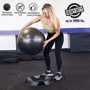 DYNAPRO Exercise Ball - 2,000 lbs Stability Ball - Professional Grade – Anti Burst Exercise Equipment for Home, Balance, Gym, Core Strength, Yoga, Fitness, Desk Chairs