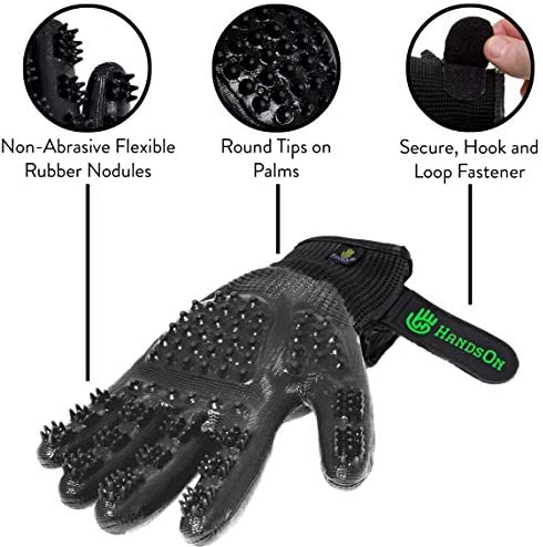 K&K Pet Grooming Gloves - Patented