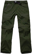 Mens Hiking Pants Adventure Quick Dry Convertible Lightweight Zip Off Fishing Travel Mountain Trousers