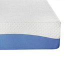 PrimaSleep Wave Gel Infused Memory Foam Mattress, 10'' H, Queen, Blue