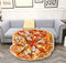 LetsFunny Pizza Blanket Adult Burritos Tortilla Throws Kids Flannel Sofa Couch Realistic Food Throw Blankets Teens Soft Comfort Sleeping Wrap Round Camping Travel Beach Taco Towel - 60 inches, Pizza 7