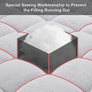 EMONIA Queen Mattress Pad - Pillow Top Fitted Mattress Pad Cover (Deep Pocket 8"-21"), 300TC Down Alternative Quilted Mattress Topper