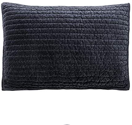 Cotton Pottery  Life Reversible Royal Cotton Velvet Pic-Stitch Bedding Quilt Bedspread Oversized King 108'' x 92'' Dusty Blue