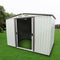 8'X6'Outdoor Storage Shed Garden Tool House with Sliding Door for Backyard Lawn,Patio,Yard(White)