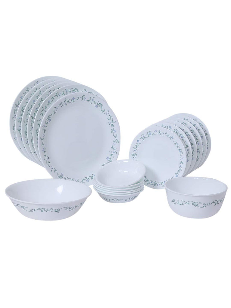 Corelle Winter Frost White Dinnerware Set  with lids (20-Piece, Service for 4)