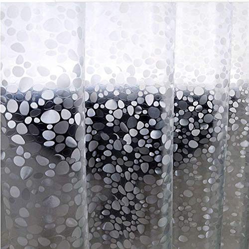 N&Y HOME 36x72 Inch Shower Curtain Liner, EVA 3D Water Cube Shower Curtain with Bottom Magnets, Waterproof Shower Curtain, Heavy Duty