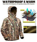 NEW VIEW Hunting Jacket Waterproof Hunting Camouflage Hoodie for Men,Hunting Suit