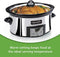 Crockpot Oval Manual Slow Cooker, 8 quart, Stainless Steel (SCV800-S)