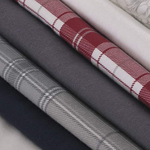 Mellanni 100% Organic Cotton Flannel Sheet Set - Heavyweight 180GSM 4 pc Luxury Bed Sheets - Cozy, Soft, Warm, Breathable Bedding - Deep Pockets - All Around Elastic (Queen, Gray)