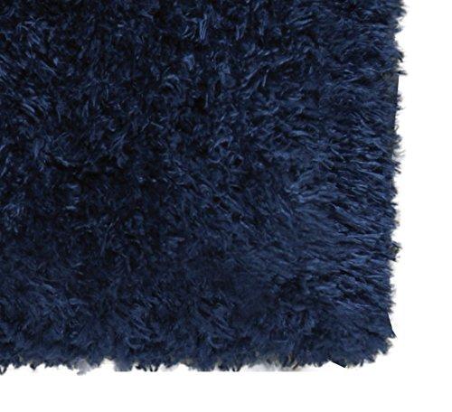 Ottomanson Flokati Collection Faux Sheepskin Shag Runner Rug, 2'X5', Dark Grey