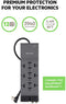 Belkin 12-Outlet Power Strip Surge Protector w/ 8ft Cord – Ideal for Computers, Home Theatre, Appliances, Office Equipment and more (3,940 Joules)