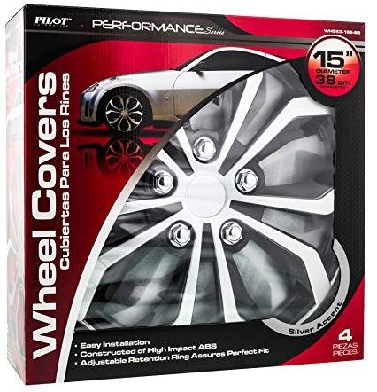 Pilot Automotive WH555-16GM-B Universal Fit Spyder Wheel Cover [Set of 4]