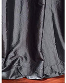 Half Price Drapes PTCH-112-108-RU Ruched Faux Silk Taffeta Curtain, Platinum