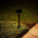 Mushroom 12V Brass Path Light (6" Shade, 25" Tall) by sunduck