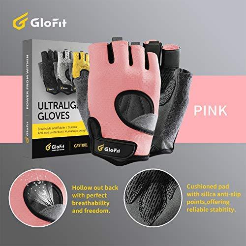 Glofit FREEDOM Workout Gloves, Knuckle Weight Lifting Shorty Fingerless Gloves with Curved Open Back, for Powerlifting, Gym, CrossFit, Women and Men