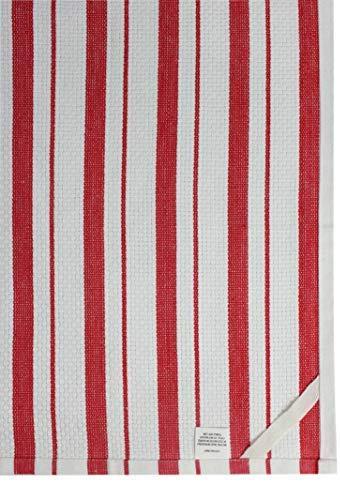 COTTON CRAFT - 12 Pack - Twill Stripe Kitchen Towel - Multi- 100% Cotton - Oversized 16x28 - Modern Clean Striped Pattern