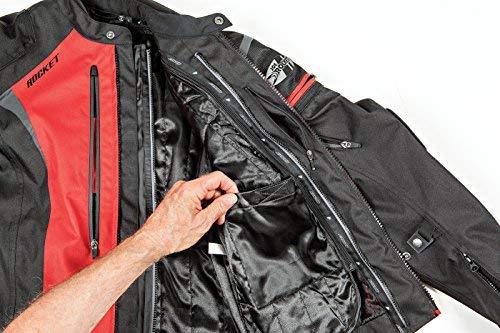 Joe Rocket Atomic Men's 5.0 Textile Motorcycle Jacket (Black, X-Large)