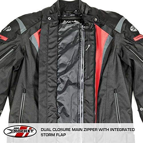 Joe Rocket Atomic Men's 5.0 Textile Motorcycle Jacket (Black, X-Large)