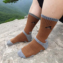 PEACE OF FOOT Hiking Socks boot socks For Mens 6(5+1) Pairs Multi Sports Trekking Climbing Camping working Crew Socks