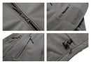 MAGCOMSEN Men's Tactical Jacket Winter Sports Hiking Skiing Water Resistant Fleece Lined Winter Coats Multi-Pockets