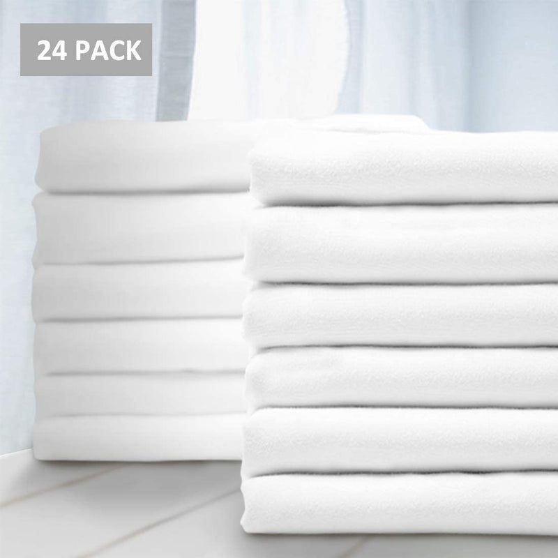 Balichun Premium Pillowcase 24 Pack - King White - 1800 Thread Count - Soft Brushed Microfiber Hypoallergenic - Wrinkle Resistant - Tailoring Iron - Bulk Pillowcases Set of 24