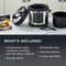 Crockpot 2100467 Express Easy Release | 6 Quart Slow, Pressure, Multi Cooker, 6QT, Stainless Steel