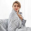 Weighted Idea Premium Weighted Blanket | 20 lbs | 60''x80'' | Cotton | Grey | for Adult Women and Men