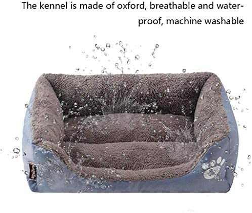 Shinyee Dog Pet Cat Bed Warmer Extra Waterproof Beds Soft Washable Comfort Sofa Dark Green Small(45 * 35 * 12CM)