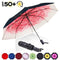 ABCCANOPY Umbrella Compact Rain&Wind Teflon Repellent Umbrellas Sun Protection with Black Glue Anti UV Coating Travel Auto Folding Umbrella, Blocking UV 99.98% (Black)