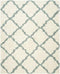 Safavieh Dallas Shag Collection SGD257A Dark Grey and Ivory Area Rug (8'6" x 12')