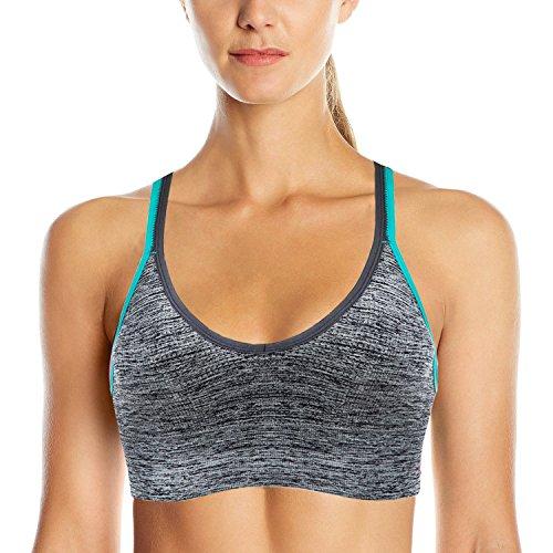 AKAMC Women's Removable Padded Sports Bras Medium Support Workout Yoga Bra 3 Pack