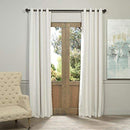 Half Price Drapes VPCH-184005-108-GRBO Signature Grommet Blackout Velvet Curtain, Natural Grey, 50 X 108