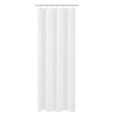 N&Y HOME Caregiver Attendant 36 inches Height Weighted Fabric Shower Curtain Machine Washable,Water Repellent Bathroom Curtains with Grommets, White, 48x36 inch