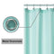 N&Y HOME Fabric Shower Curtain Liner Extra Long Stall Size 54 Width by 80 Length inches, Hotel Quality, Washable, White Bathroom Curtains with Grommets, 54x80