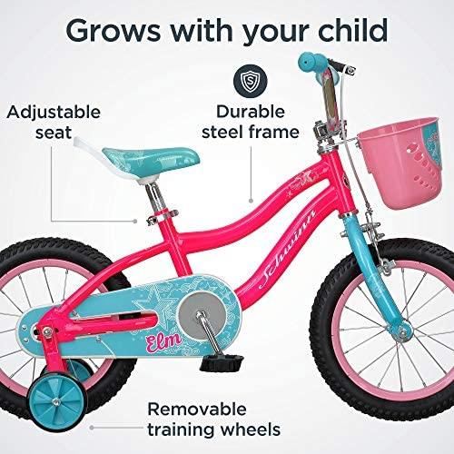 Schwinn Elm Girls Bike for Toddlers and Kids