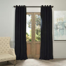 Half Price Drapes VPCH-184005-108-GRBO Signature Grommet Blackout Velvet Curtain, Natural Grey, 50 X 108