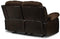 Homelegance Resonance 83" Bonded Leather Double Reclining Sofa, Brown